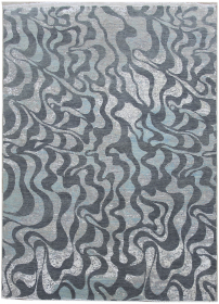 Ručně vázaný kusový koberec Diamond DC-M1 Grey/aqua - 160x230 cm - 160x230 cm