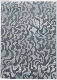 Ručně vázaný kusový koberec Diamond DC-M1 Grey/aqua - 245x305 cm - 245x305 cm