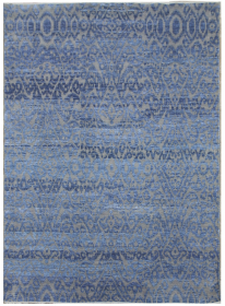 Ručně vázaný kusový koberec Diamond DC-EKT 6 Silver/light blue - 305x425 cm