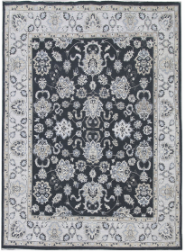 Ručně vázaný kusový koberec Diamond DC-98 JN Black/ivory - 365x550 cm - 365x550 cm