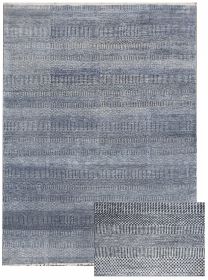 Ručně vázaný kusový koberec Diamond DC-MCN Medium blue/silver - 180x275 cm - 180x275 cm