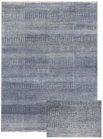 Ručně vázaný kusový koberec Diamond DC-MCN Medium blue/silver - 305x425 cm - 305x425 cm