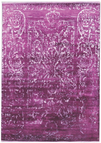 Ručně vázaný kusový koberec Diamond DC-JK 2 Purple/silver (overdye) - 160x230 cm
