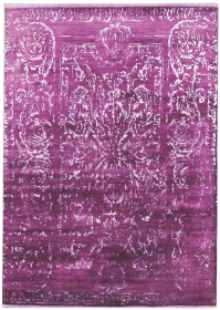 Ručně vázaný kusový koberec Diamond DC-JK 2 Purple/silver (overdye) - 365x457 cm