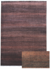 Ručně vázaný kusový koberec Diamond DC-MCN Black/rust - 365x550 cm