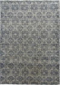 Ručně vázaný kusový koberec Diamond DC-JK 1 SILVER/BLACK - 305x425 cm - 305x425 cm