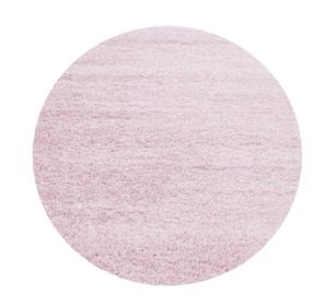 Kusový koberec Life Shaggy 1500 pink kruh - 120x120 (průměr) kruh cm