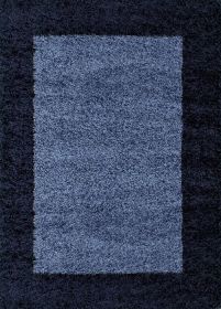 Kusový koberec Life Shaggy 1503 navy - 60x110 cm - 60x110 cm