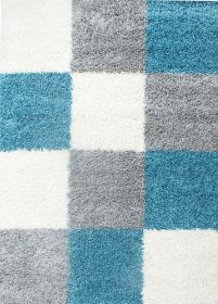 Kusový koberec Life Shaggy 1501 tyrkys - 80x150 cm - 80x150 cm