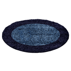 Kusový koberec Life Shaggy 1503 navy kruh - 120x120 (průměr) kruh cm
