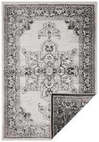 Kusový koberec Twin Supreme 104137 Black/Cream – na ven i na doma - 80x150 cm - 80x150 cm