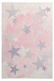 Dětský kusový koberec Stars 410 pink - 160x230 cm