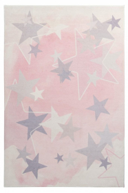 Dětský kusový koberec Stars 410 pink - 160x230 cm - 160x230 cm