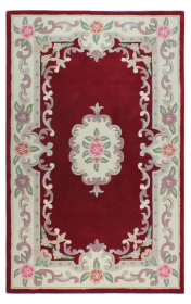 Ručně všívaný kusový koberec Lotus premium Red - 120x180 cm