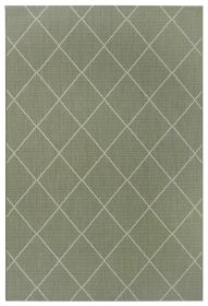Kusový koberec Flatweave 104830 Green/Cream - 160x230 cm