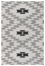 Kusový koberec Flatweave 104869 Cream/Black - 160x230 cm