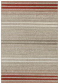 Kusový koberec Beach 103851 Red/Grey/Cream - 80x150 cm