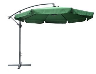 Slunečník boční BARCELONA zelený waterproof