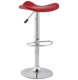 Barová židle TRIO červená/chrom