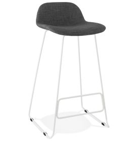 Barová židle VANCOUVER šedá/bílá