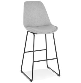 Barová židle BROZA šedá/černá