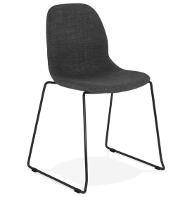 Jídelní židle SILENTO tmavě šedá/černá