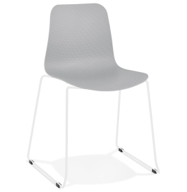 Jídelní židle BEE šedá/bílá