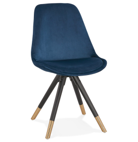 Jídelní židle MIKADO modrá/černá