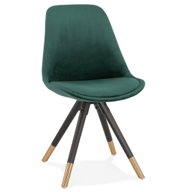 Jídelní židle MIKADO zelená/černá