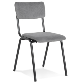 Jídelní židle GODIS šedá/černá