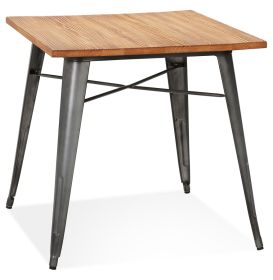 Jídelní stůl STREHLA 76 CM masiv borovice/tmavě šedý