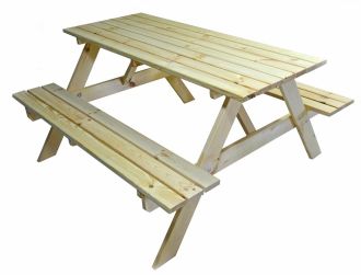 Zahradní set WOOD 160 cm přírodní