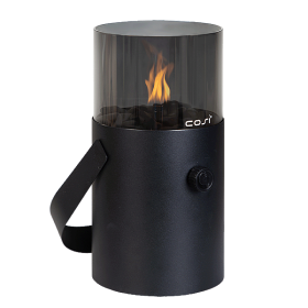 Plynová lucerna COSI- typ Cosiscoop Original - černá/kouřové sklo