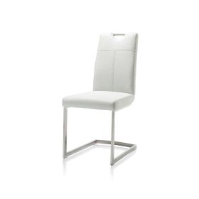 Konzolová židle LINDA bílá umělá kůže