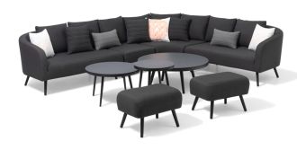 Melia LIKA-TEX(R) antracit - luxusní zahradní souprava