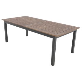 EXPERT WOOD Plus - zahradní rozkládací hliníkový stůl 220/280 x 100 x 75,5 cm