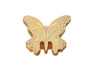 Nábytková knopka Butterfly 40x50mm s potahem 24k zlata