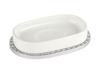 Miska na mýdlo Porcelaine se stříbrným potahem