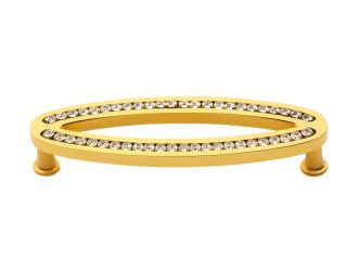 Nábytková úchytka Vega 96mm s potahem 24k zlata