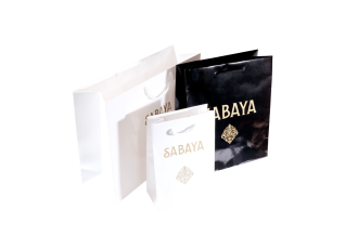 Dárkové tašky  Varianty: Sabaya černá lesk velká 25x11x31