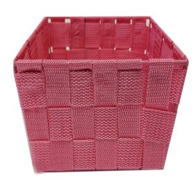 Košík růžový 23x15x11