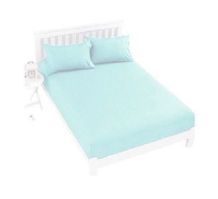 Bavlněné prostěradlo Plachta 140x240 cm světle modrá