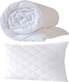 Set - polštář a přikrývka Bílý 160x200,80x80