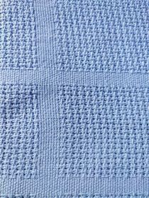 Bavlněná celulární deka 70x90cm Barva: modrá, Rozměr: 70x90