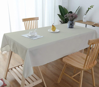 Bavlněný ubrus 140x240 cm, světle šedý