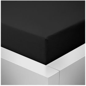 Prostěradlo Jersey Lux 180x200 cm černá