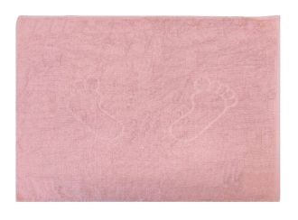 Koupelnová předložka froté Ťapky 50x70 cm růžová