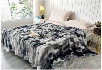 Mikroplyšová deka Premium Ocean 150x200 cm šedá