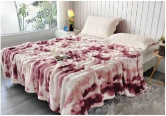 Mikroplyšová deka Premium Ocean 150x200 cm vínová