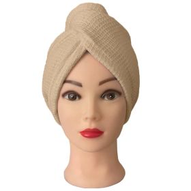 Turban na vlasy vafle, béžový